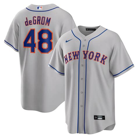 men's new york mets nike gray road replica team jersey|mets jerseys for men.